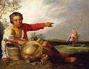 Shepherd Boy Pointing at Tobias and the Angel Abraham Bloemaert